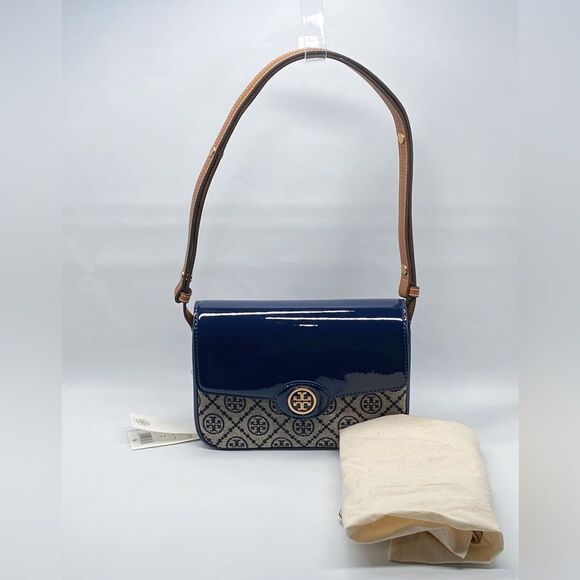 Tory Burch Robinson T Monogram Convertible Shoulder Bag - Picture 4 of 14